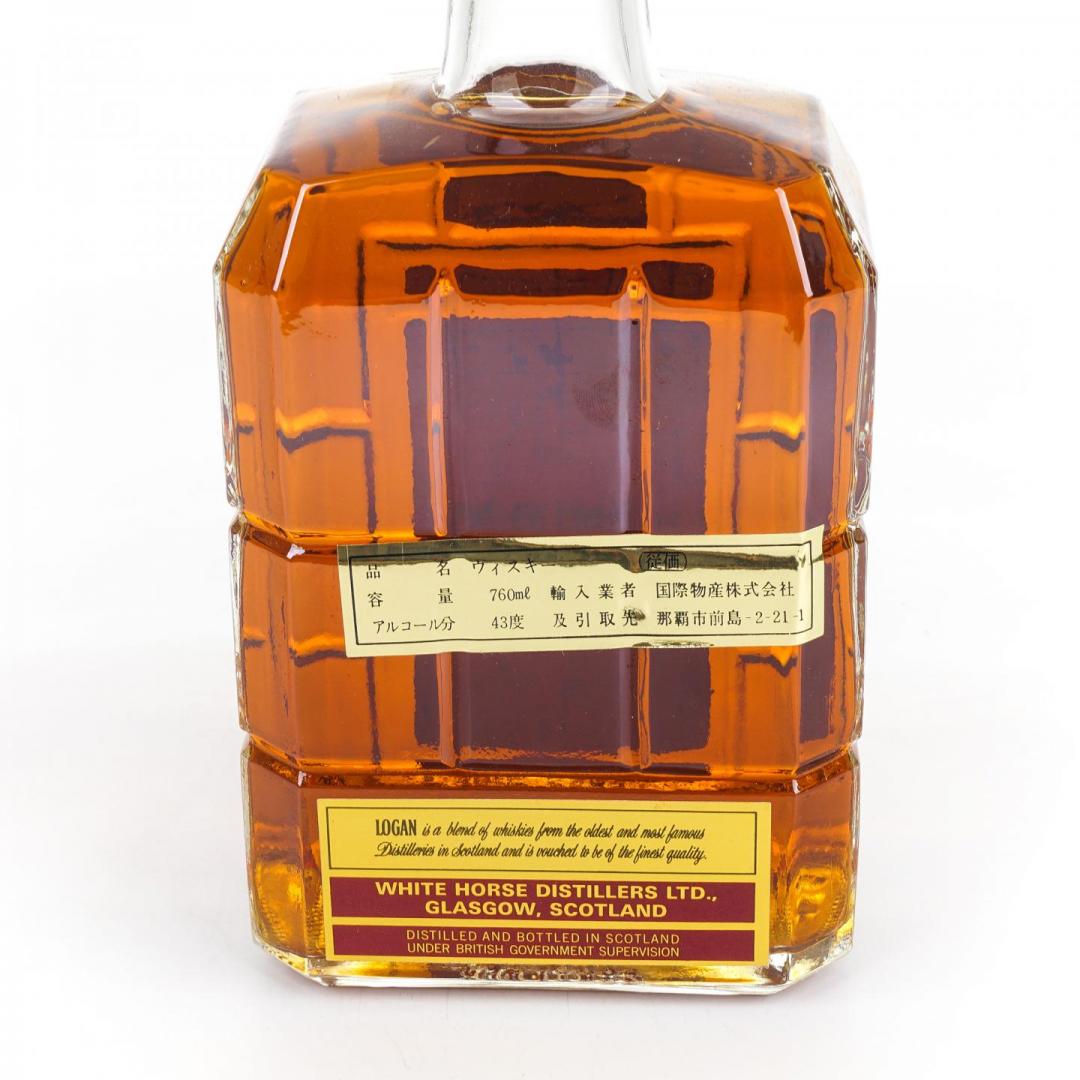 【古早老威】70年代 白马 「Logan De Luxe」威士忌 43% 760ml