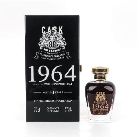 格兰菲迪 51年 1964 雪莉桶#16792 Cask 88