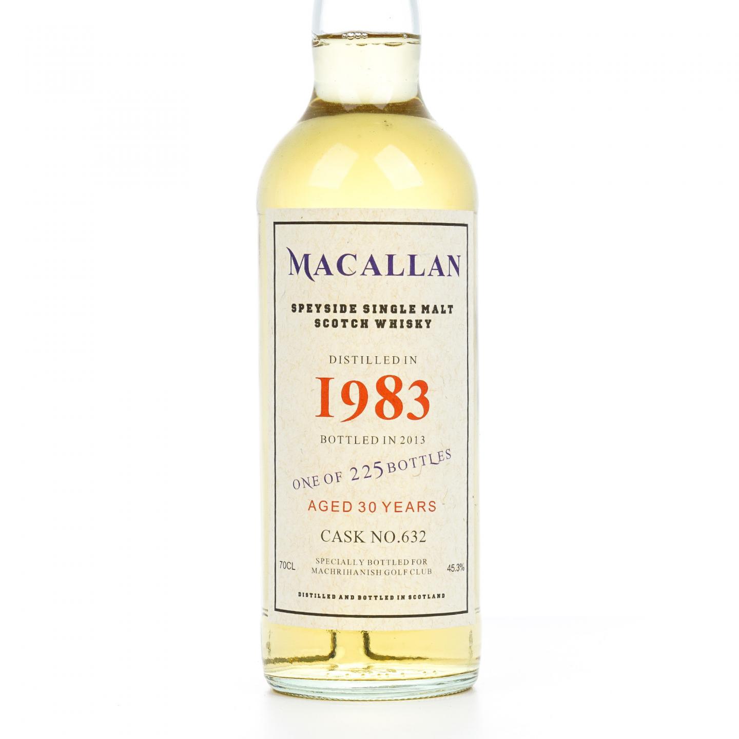 秘密斯佩塞 30年 1983-2013 Machrihanish高尔夫俱乐部 桶号#632 700ml