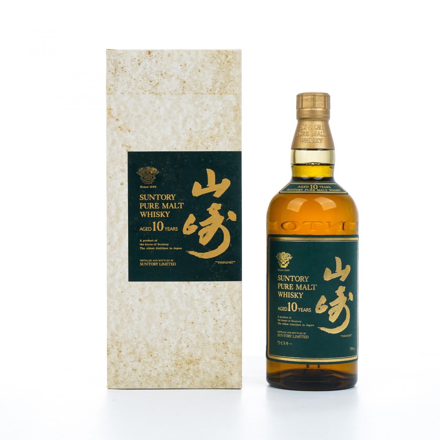 山崎 10年 金花标 Pure Malt 绿标