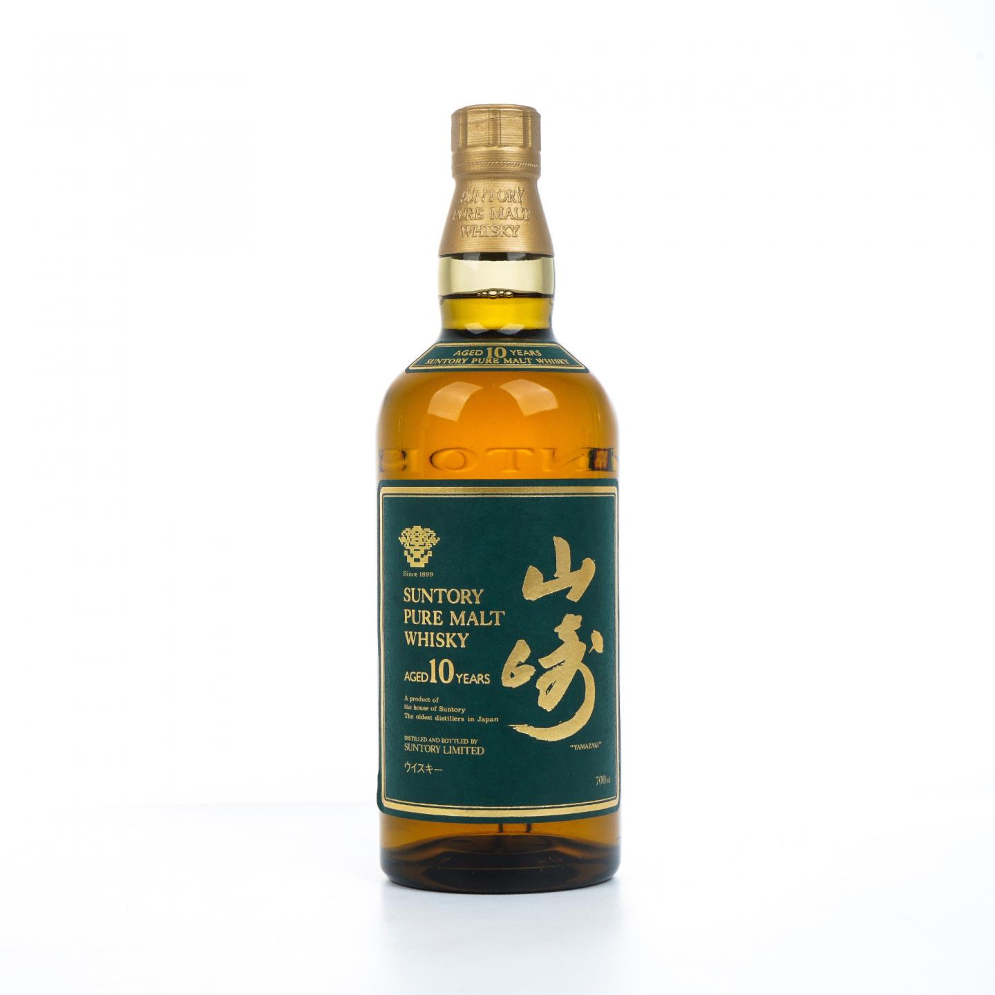 山崎 10年 金花标 Pure Malt 绿标