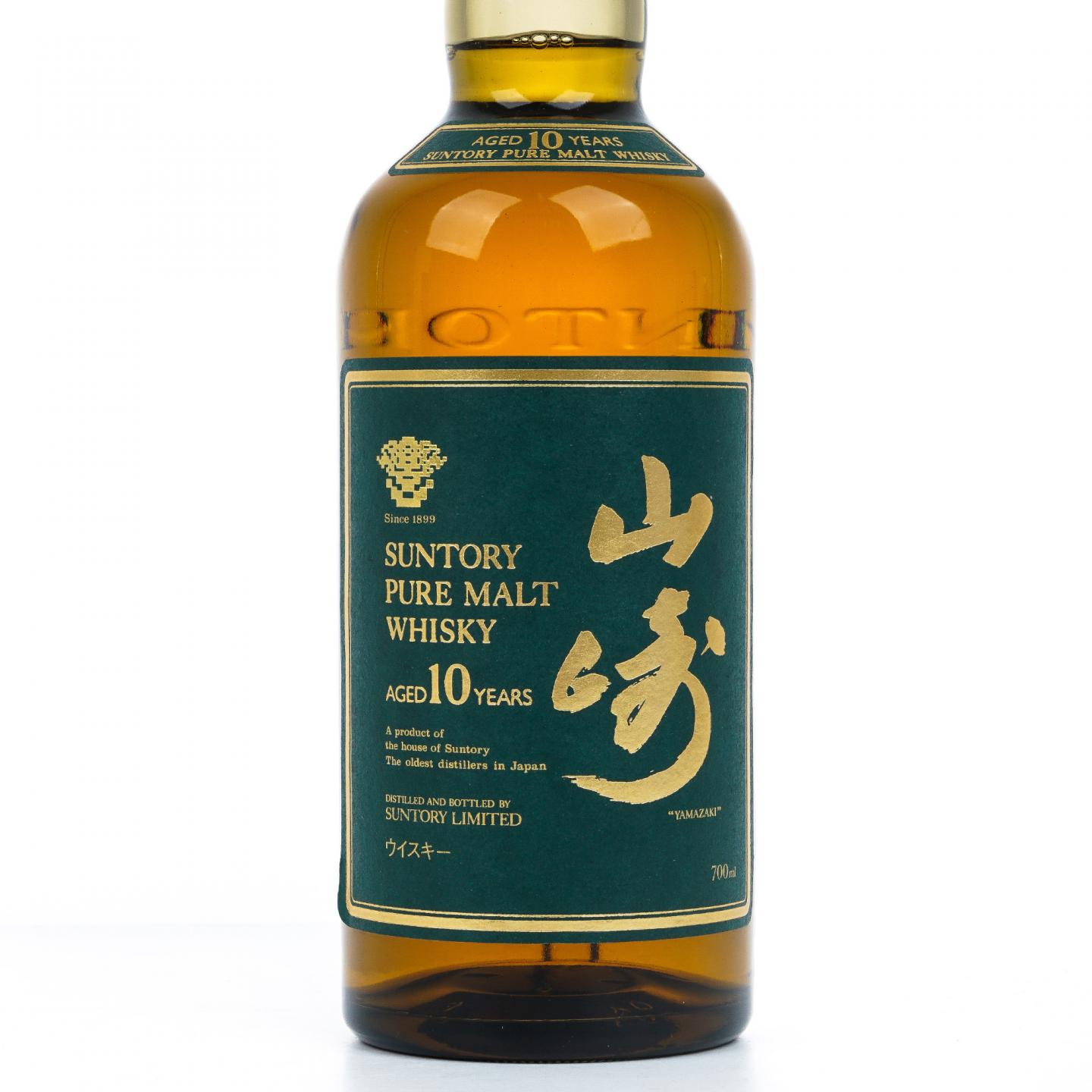 山崎 10年 金花标 Pure Malt 绿标