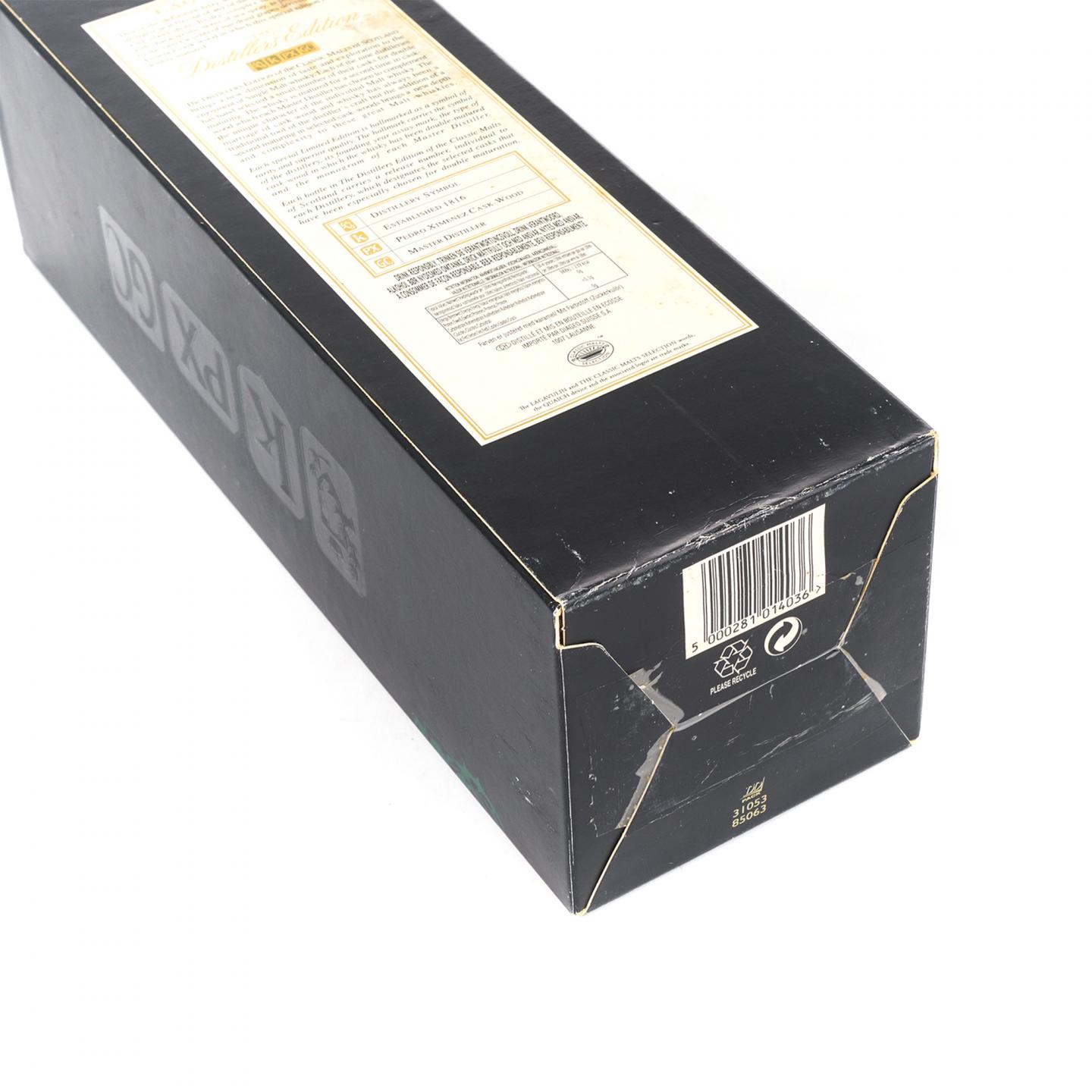 乐加维林 1995-2013 酒厂限定版 PX雪莉桶后熟 DE 700ml