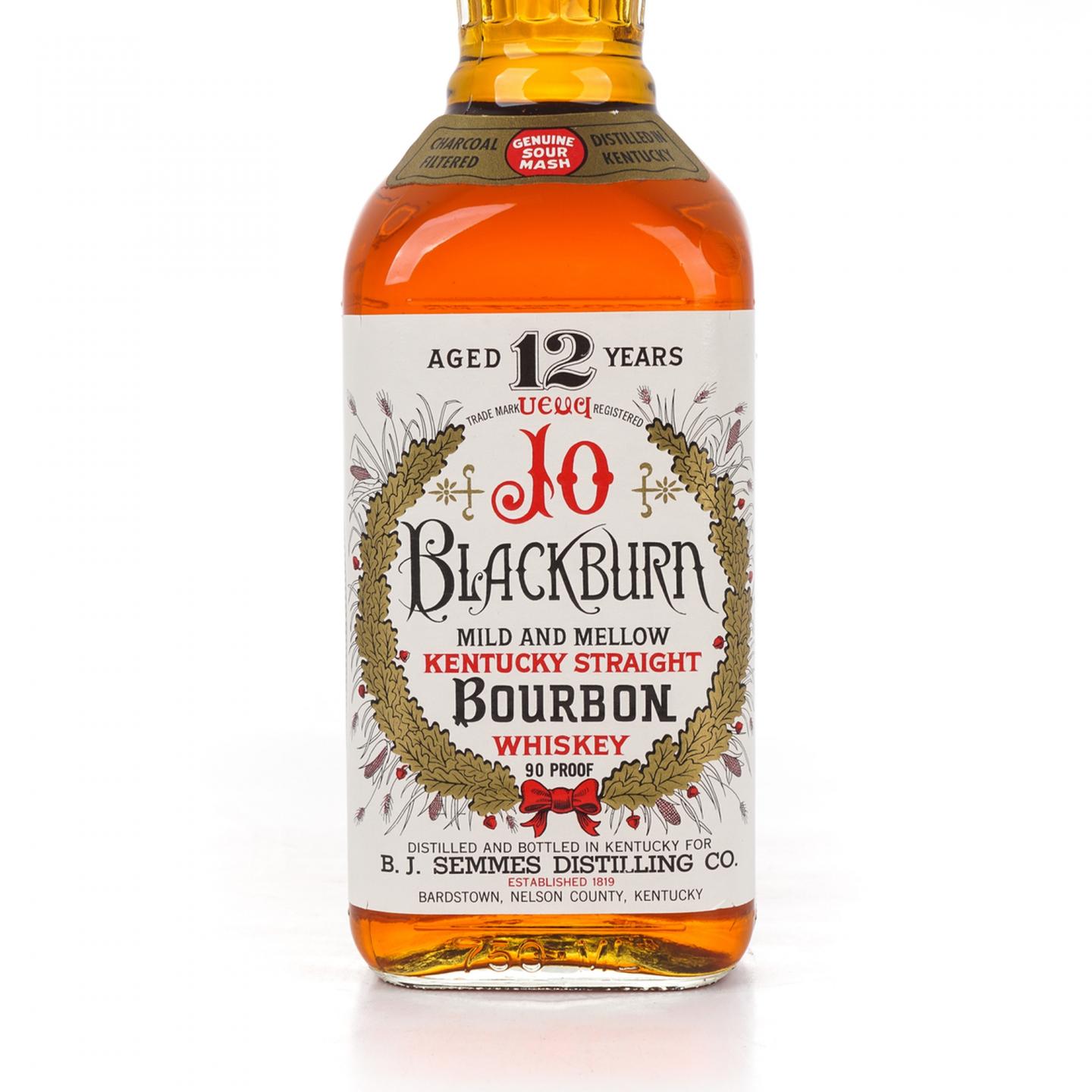 Jo Blackburn 12年肯塔基波本威士忌750ml_大拍-酒虫网