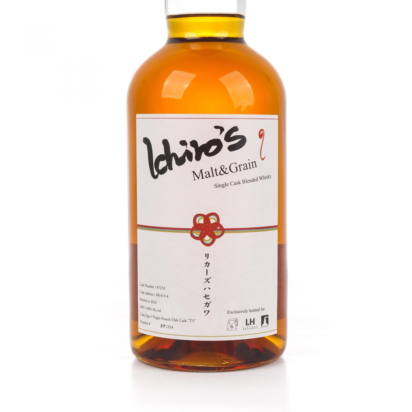 Ichiro's Malt & Grain 秩父 2024 单桶调和 桶号#7253 60%Vol.