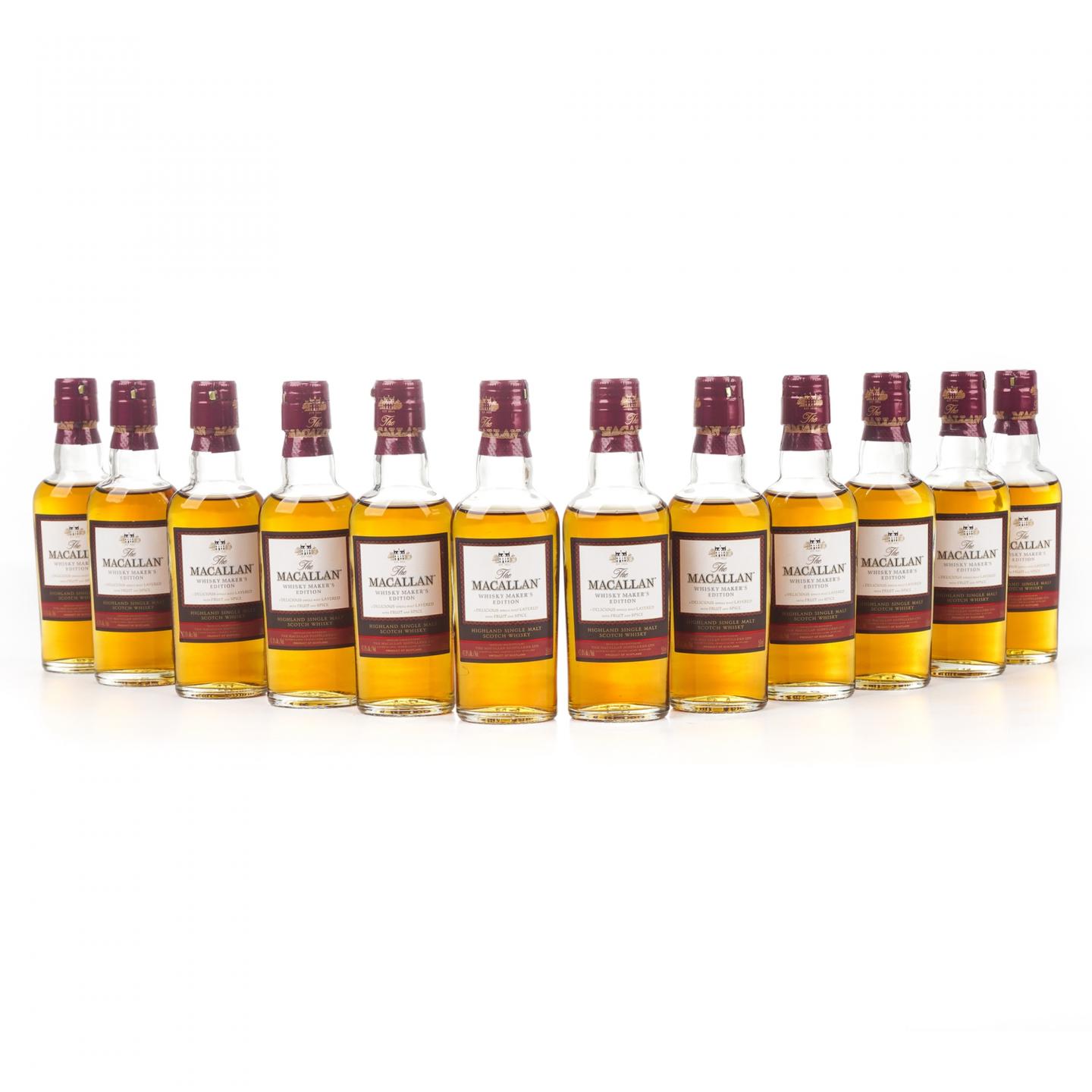 【酒版】麦卡伦 1824系列 Whisky Maker's Edition 12瓶组*50ml