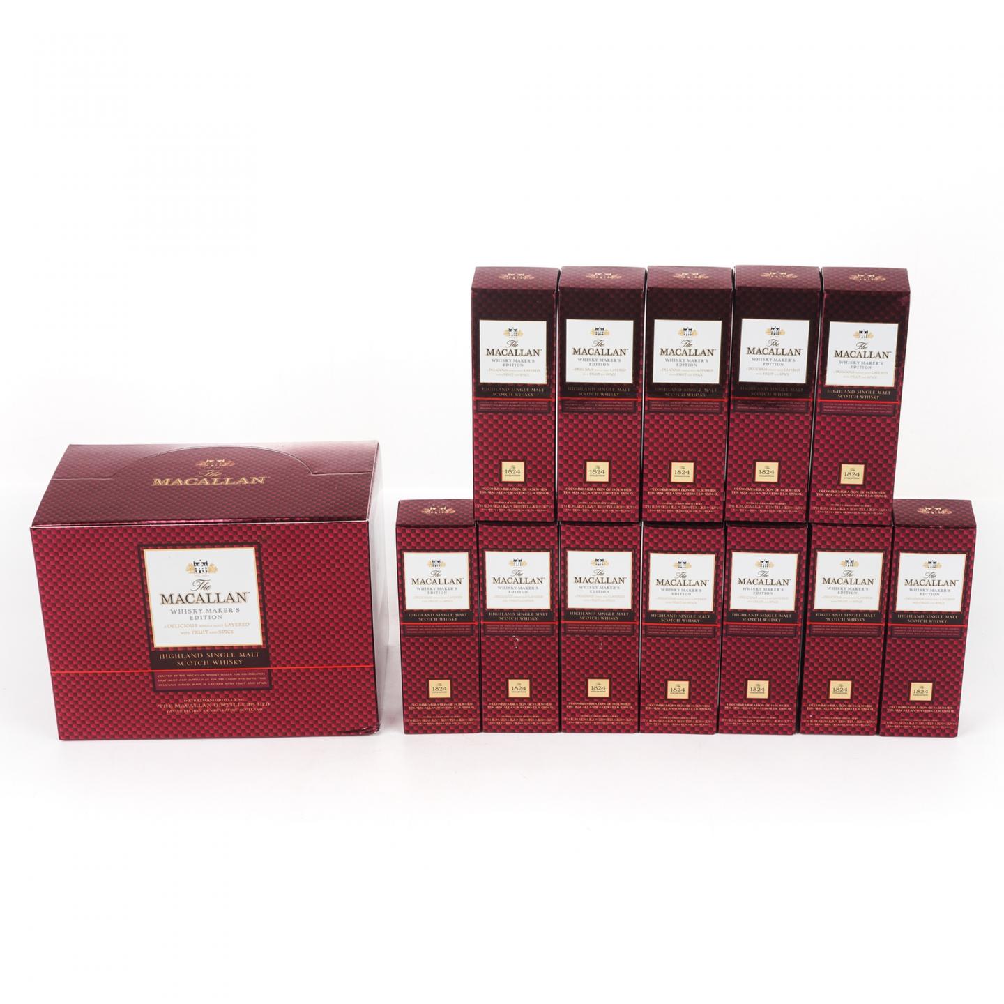 【酒版】麦卡伦 1824系列 Whisky Maker's Edition 12瓶组*50ml