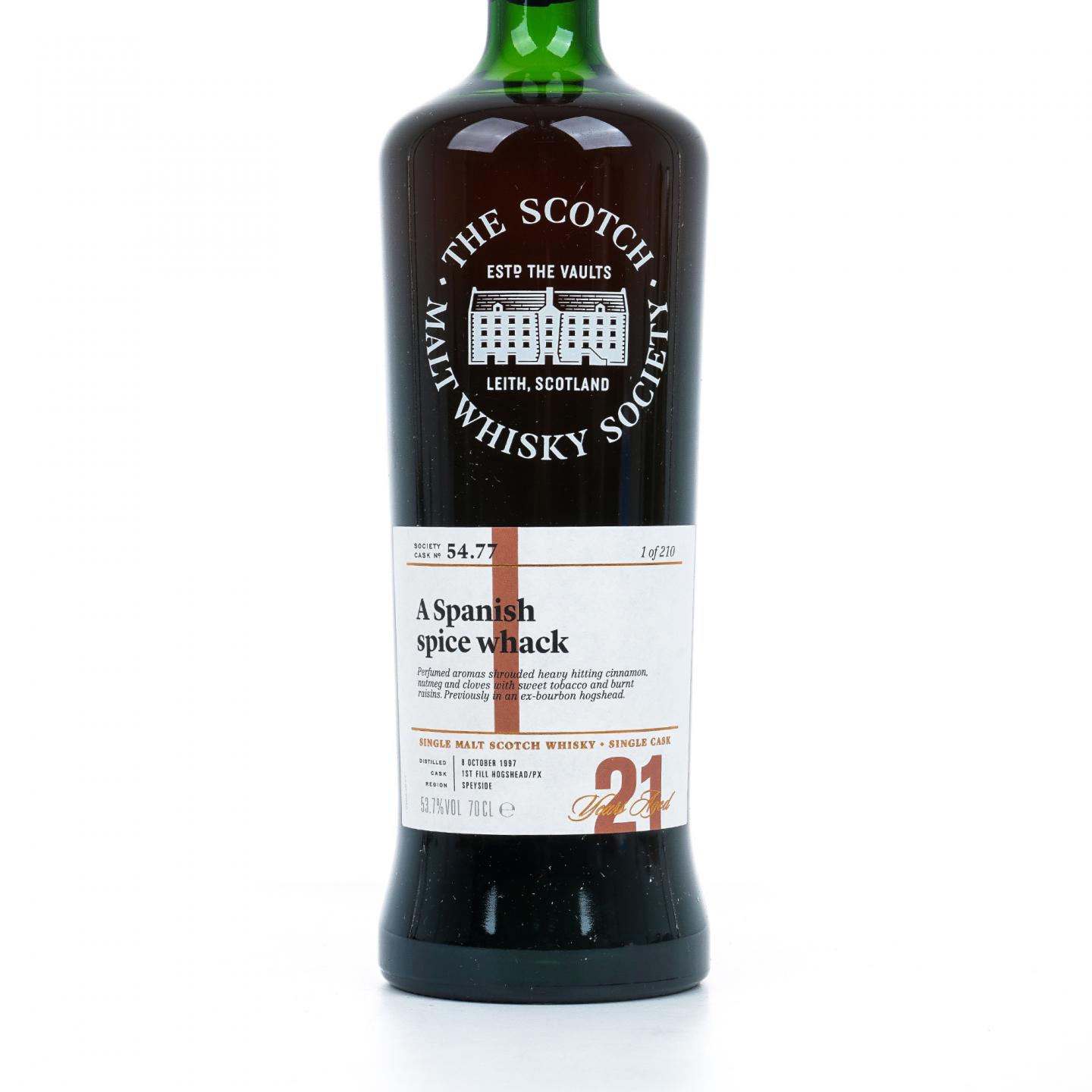 SMWS 54.77 雅伯莱 21年 1997 初填PX雪莉桶
