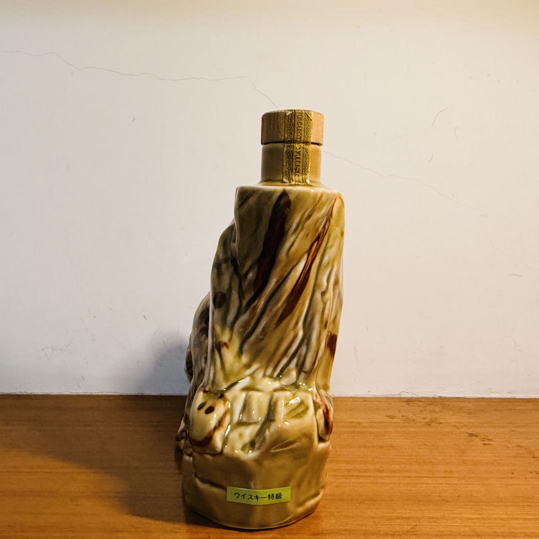 1986年 三得利 双狮标OLD首版生肖虎陶瓷瓶贺岁限量版威士忌 43% 700ml