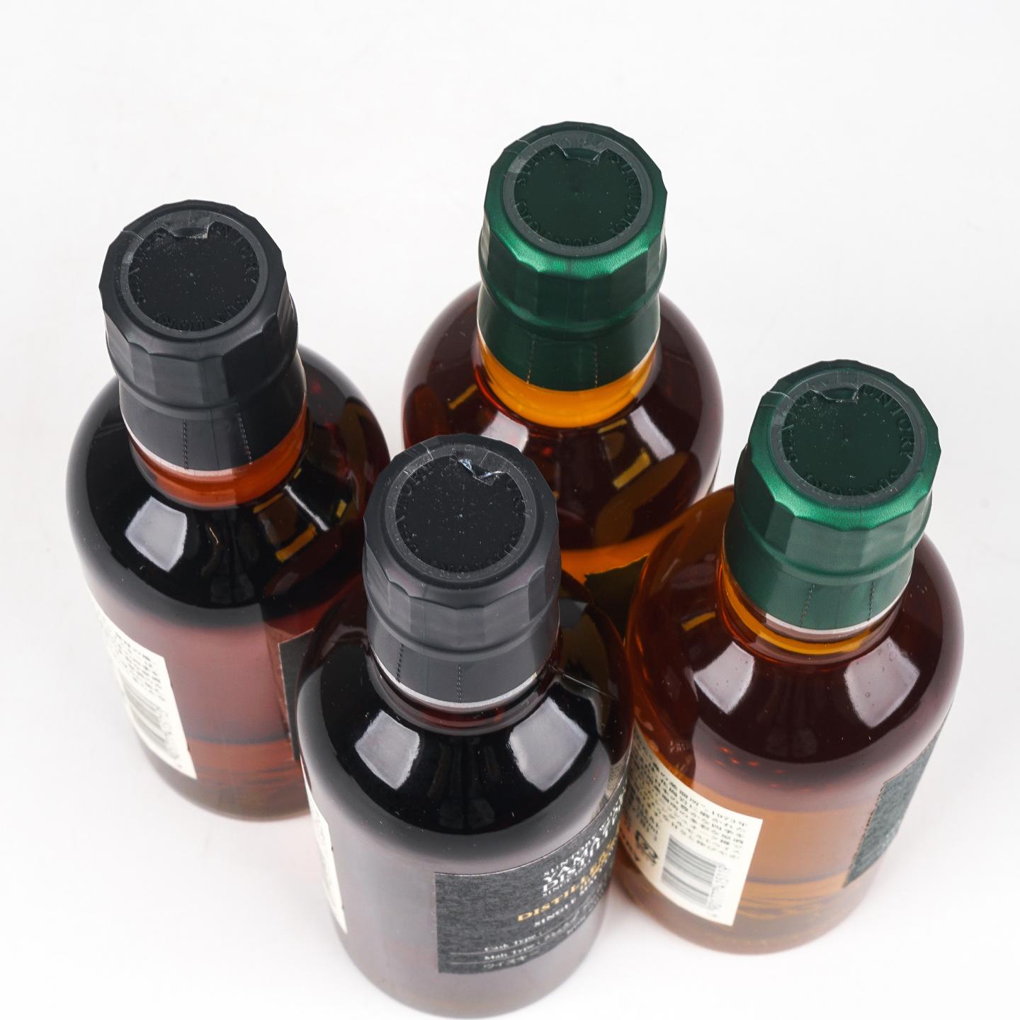 【中样】山崎/白州蒸馏所限定 Peated Malt 180ml*4支组