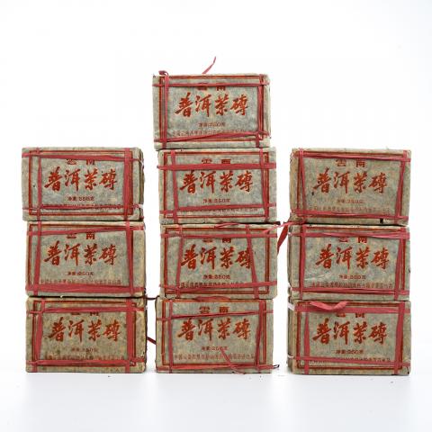 2000年 云南勐海 普洱茶砖 古瀚堂 10捆 干仓