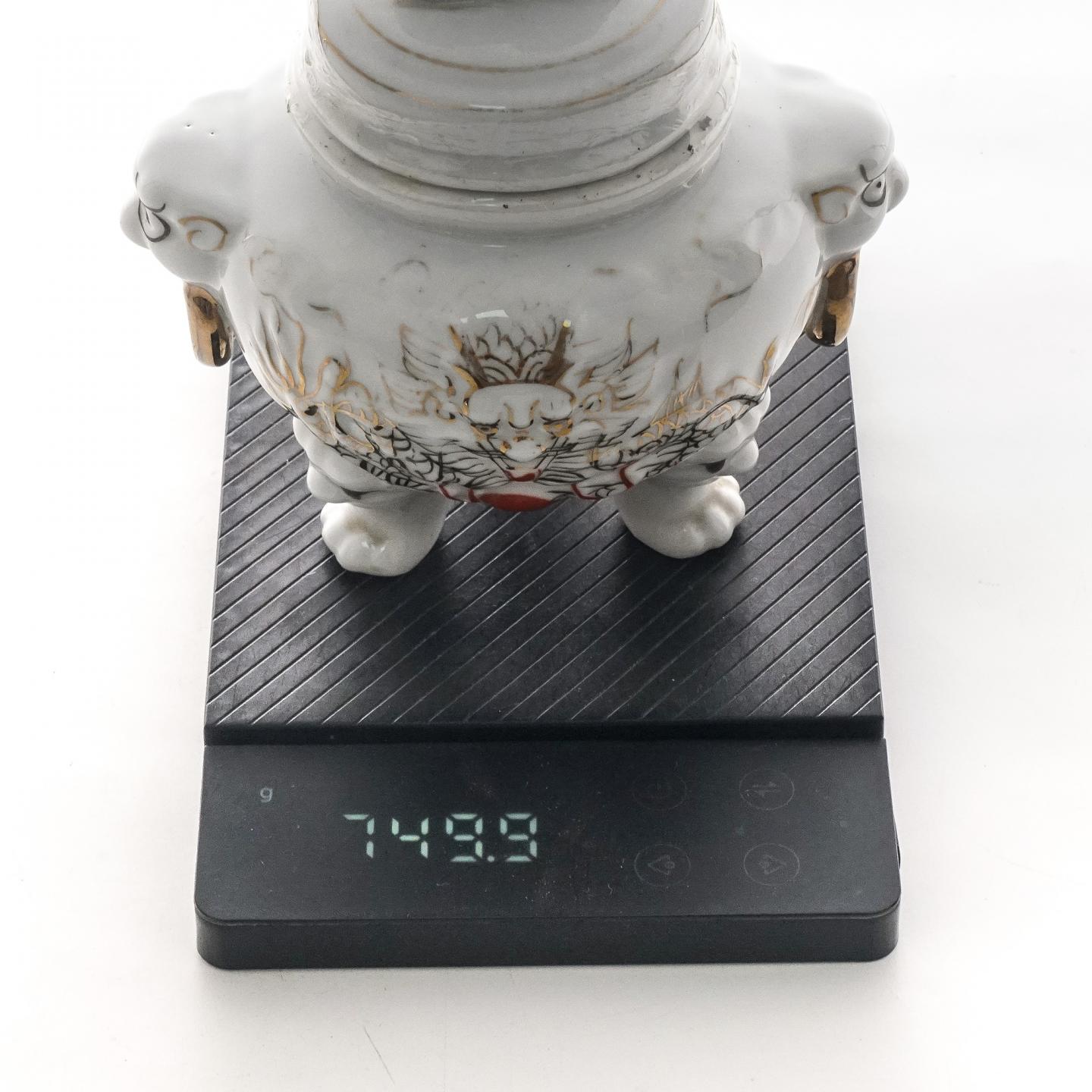 1980年代 国营霞浦茶厂 九龙香牌三足鼎式老茉莉花茶 一罐 749.9g