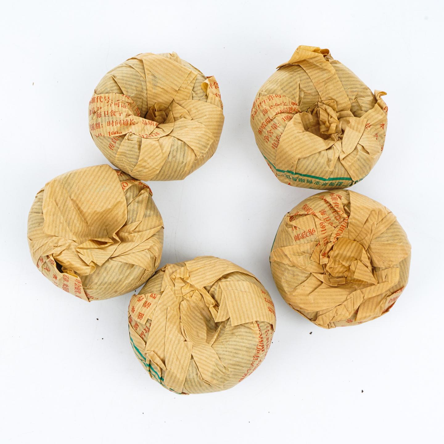 2001年 云南勐海茶厂 大益甲级沱茶 1条装 500g 干仓