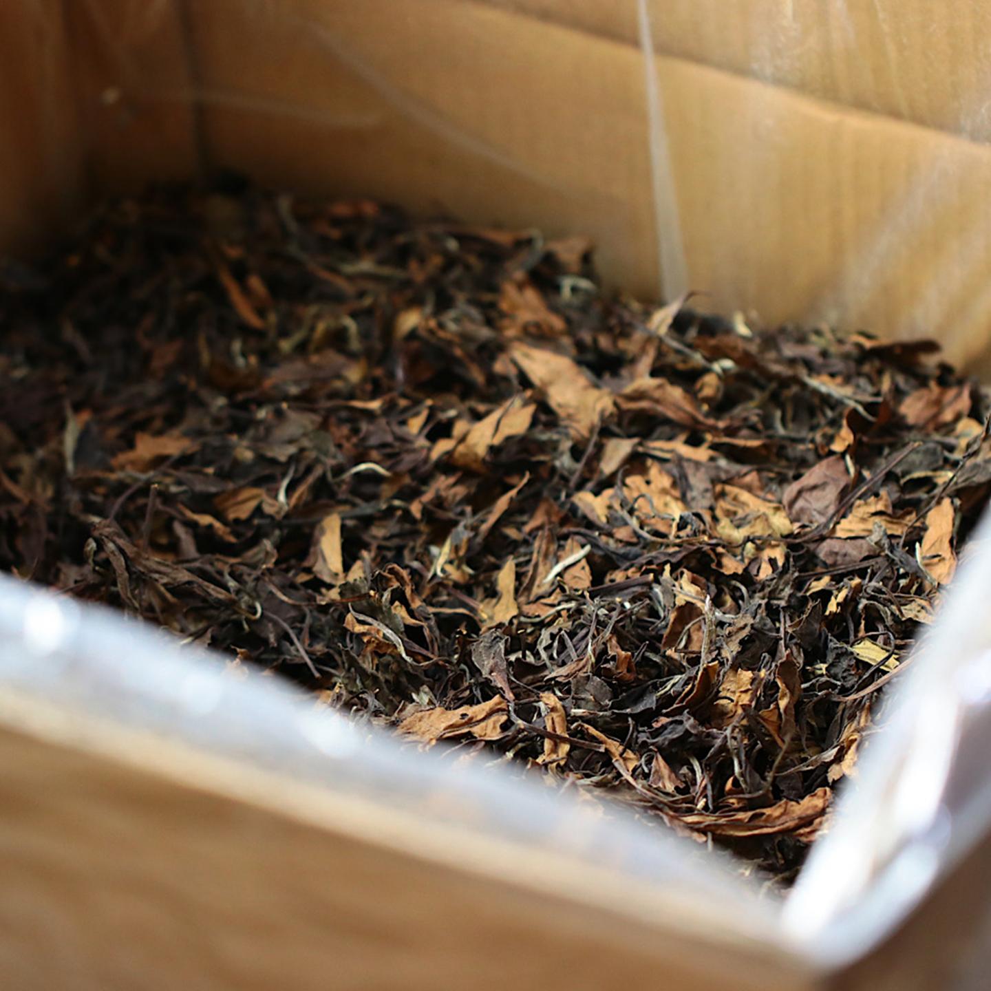 2000年 出口北美白茶 一级寿眉一箱 约24斤 干仓