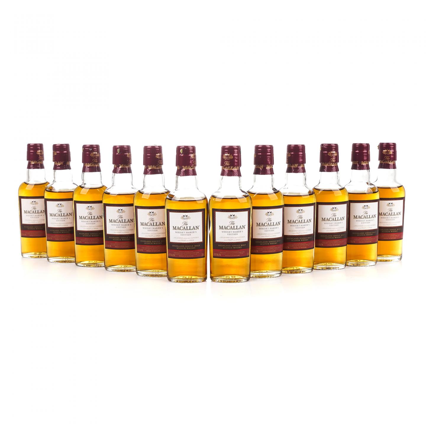 【酒版】麦卡伦 1824系列 Whisky Maker's Edition 12瓶组*50ML