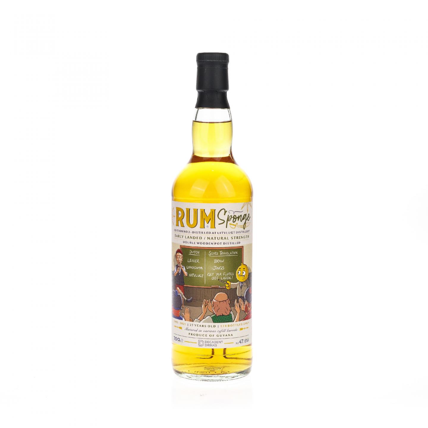 【朗姆酒】圭亚那 Uitvlugt 27年 1993 Rum Sponge