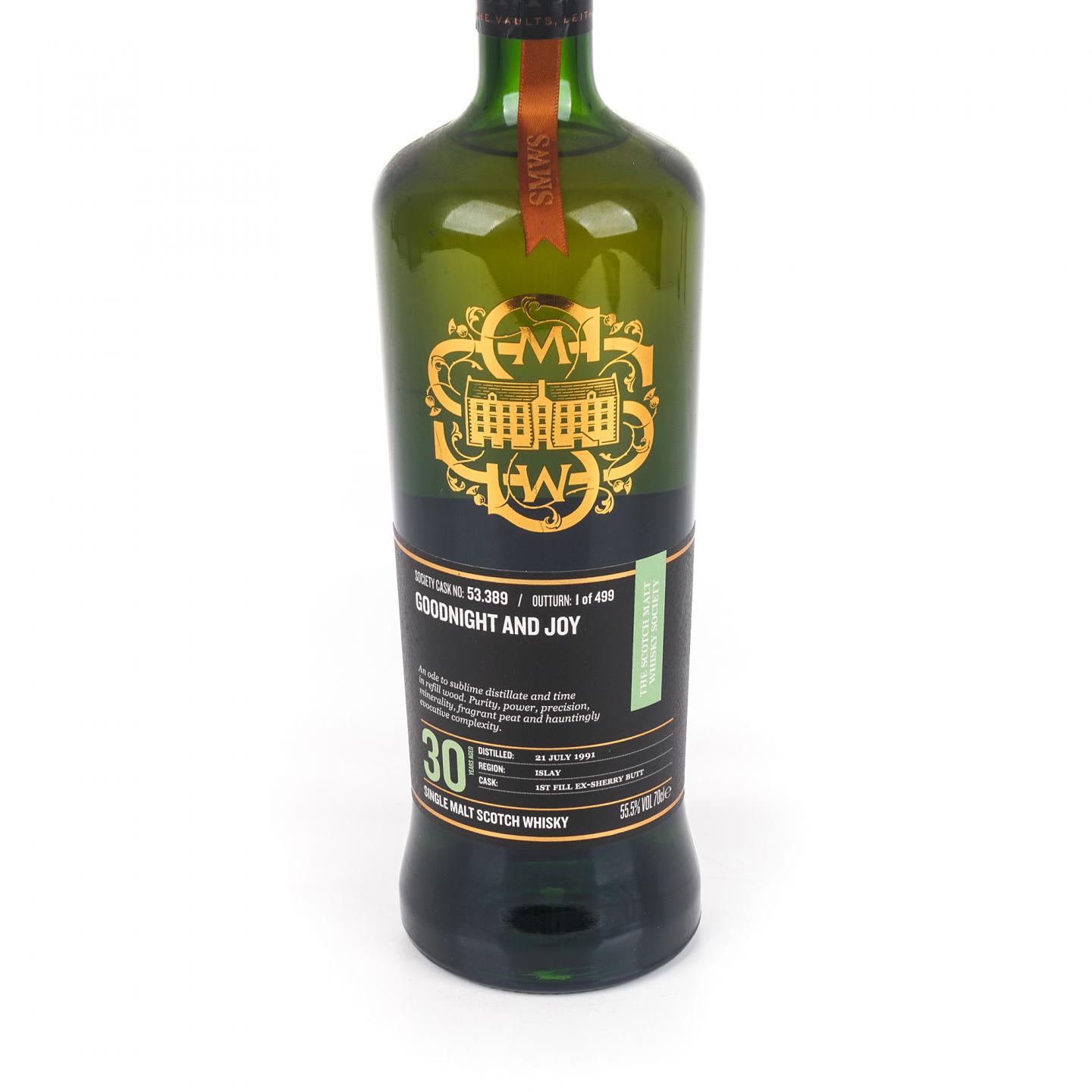 SMWS 53.389 卡尔里拉 30年 1991 初填雪莉桶