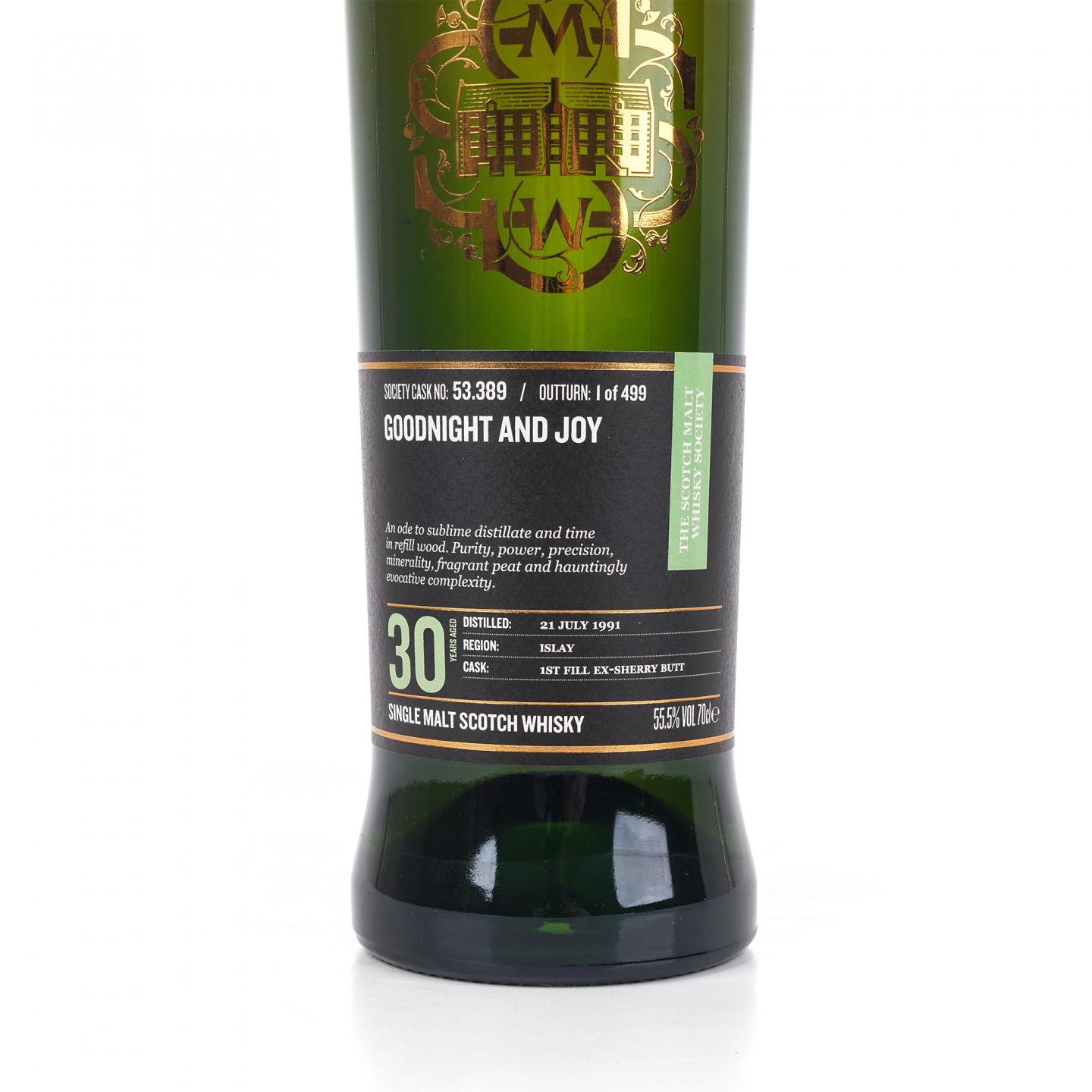 SMWS 53.389 卡尔里拉 30年 1991 初填雪莉桶