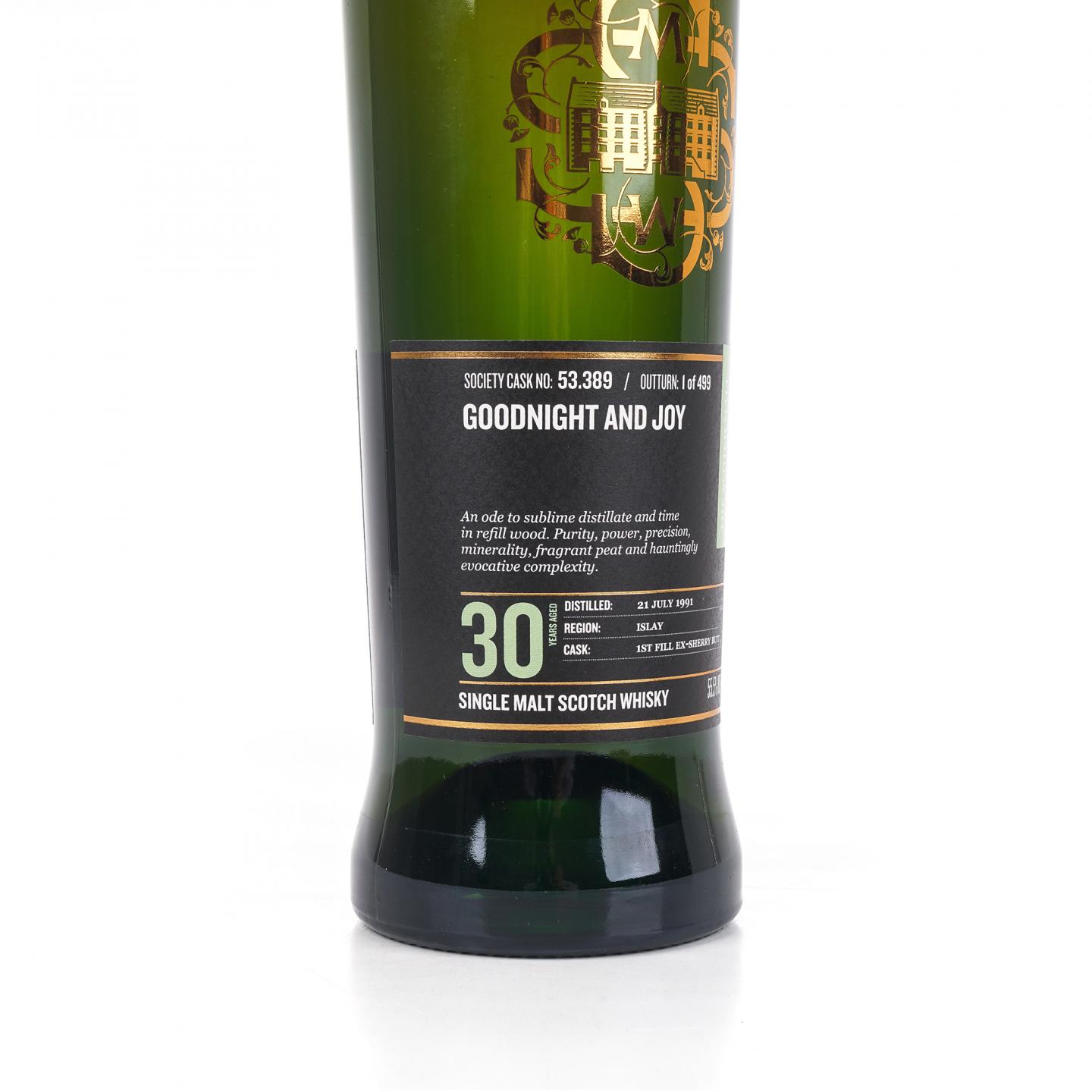 SMWS 53.389 卡尔里拉 30年 1991 初填雪莉桶