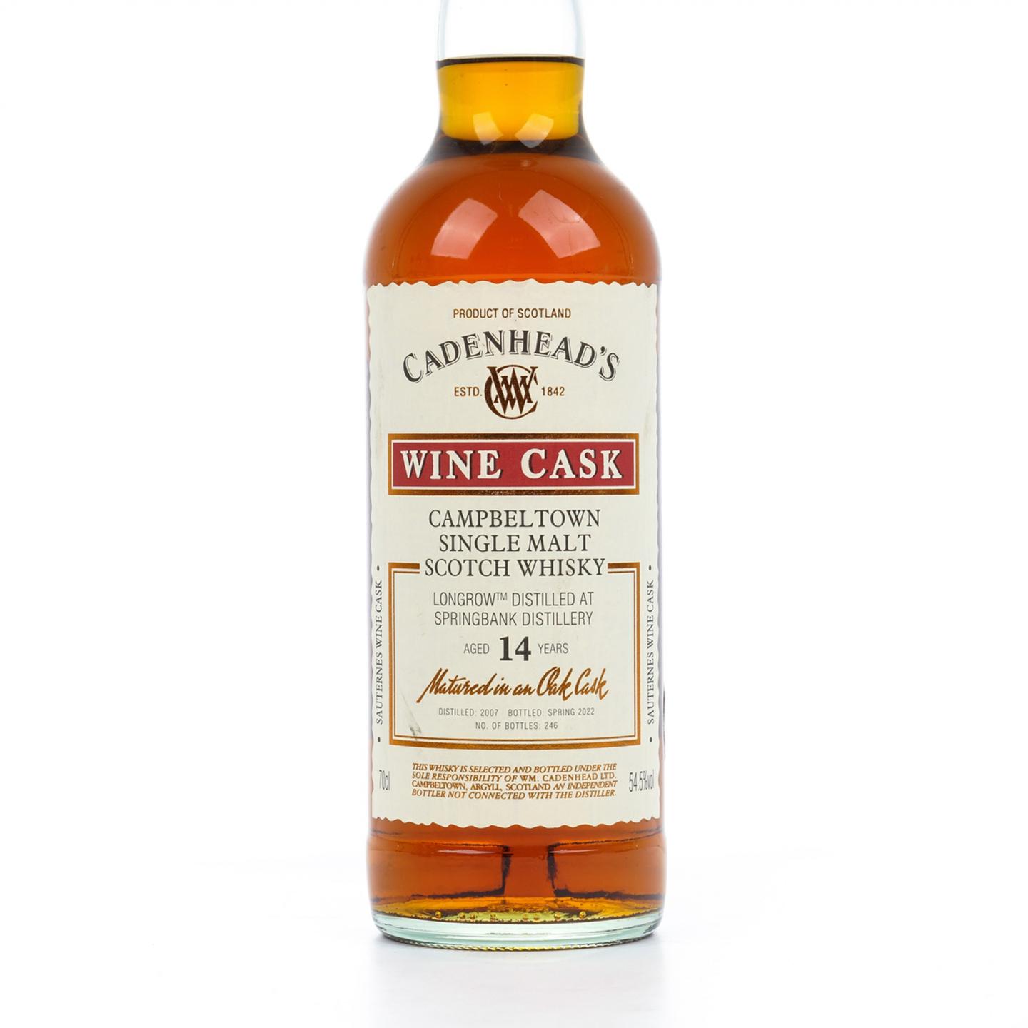 朗格罗 14年 2007-2022 Cadenhead 葡萄酒桶