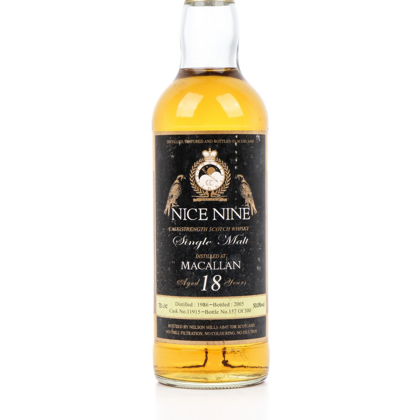 麦卡伦 18年 1986-2005 单桶#11915 Nelson Mills