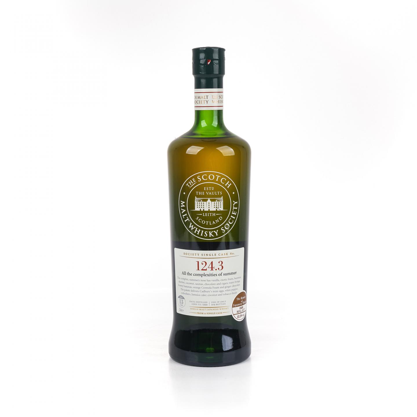 SMWS 124.3 宫城峡 13年 1999 单桶