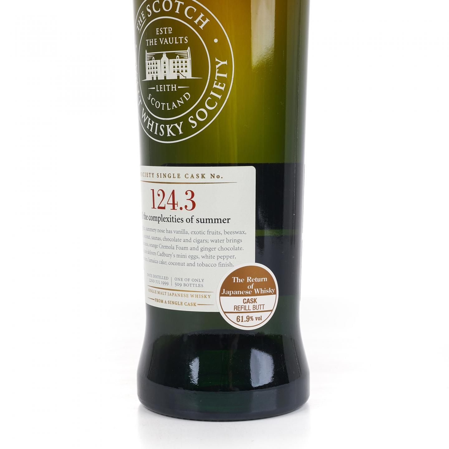 SMWS 124.3 宫城峡 13年 1999 单桶