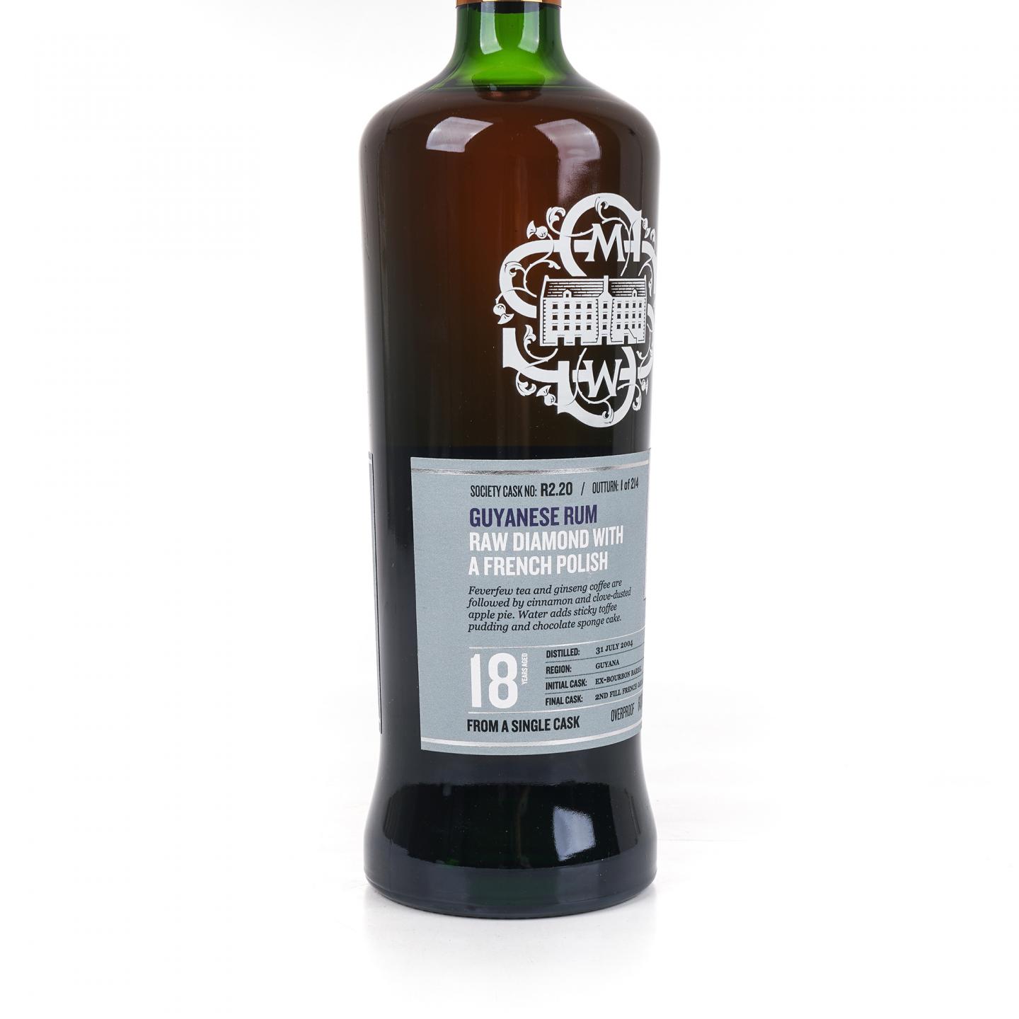 SMWS R2.20 圭亚那 18年 2004 单桶 朗姆酒 行货