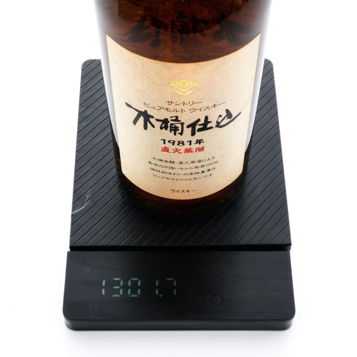 三得利木桶仕込1981 直火蒸溜金花标750ml_大拍-酒虫网