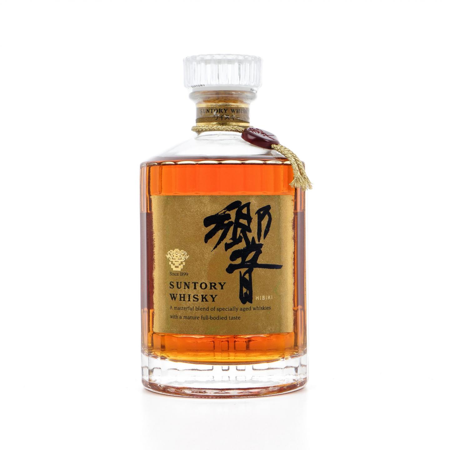 响 金花标 深红挂件 750ml 天地盖盒