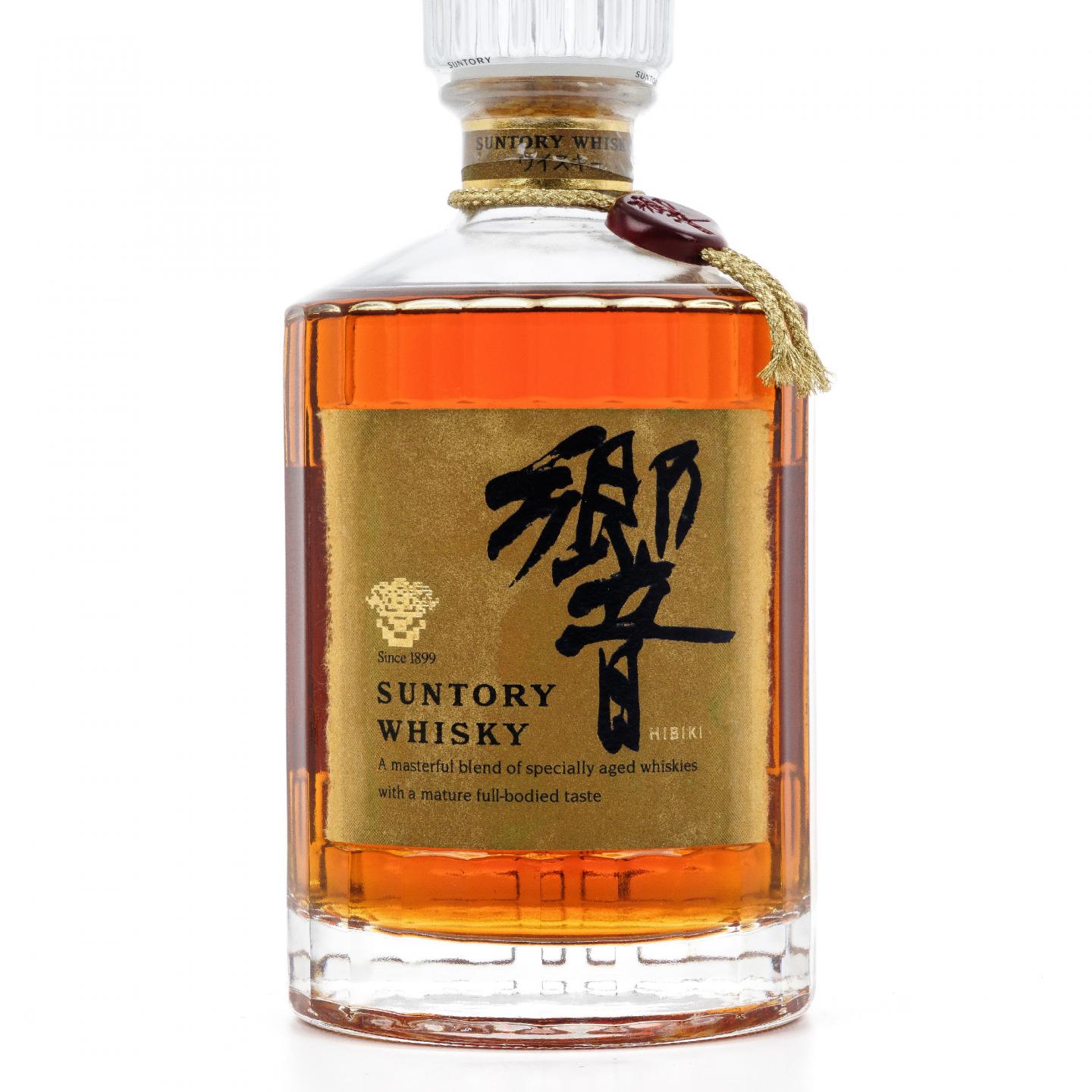 响 金花标 深红挂件 750ml 天地盖盒