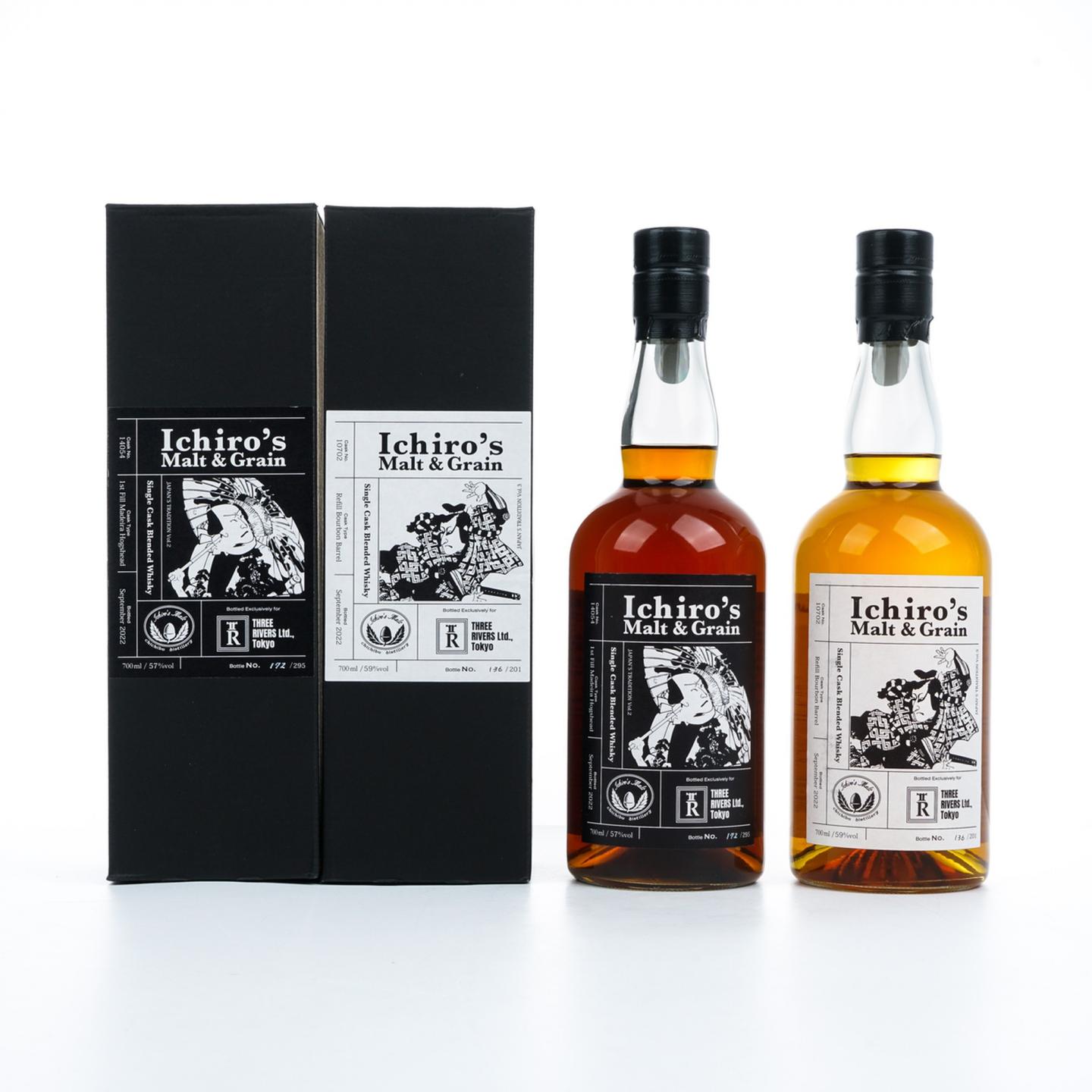 Ichiro's Malt & Grain 秩父 2022 单桶调和 2瓶组