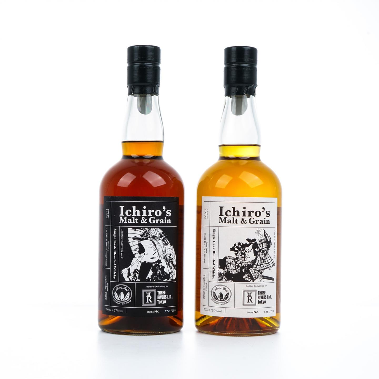 Ichiro's Malt & Grain 秩父 2022 单桶调和 2瓶组