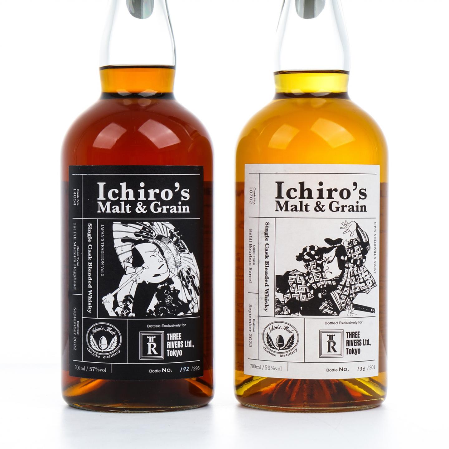 Ichiro's Malt & Grain 秩父 2022 单桶调和 2瓶组