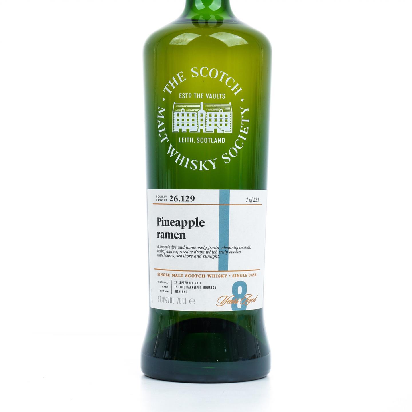 SMWS 26.129 克里尼利基 8年 2010