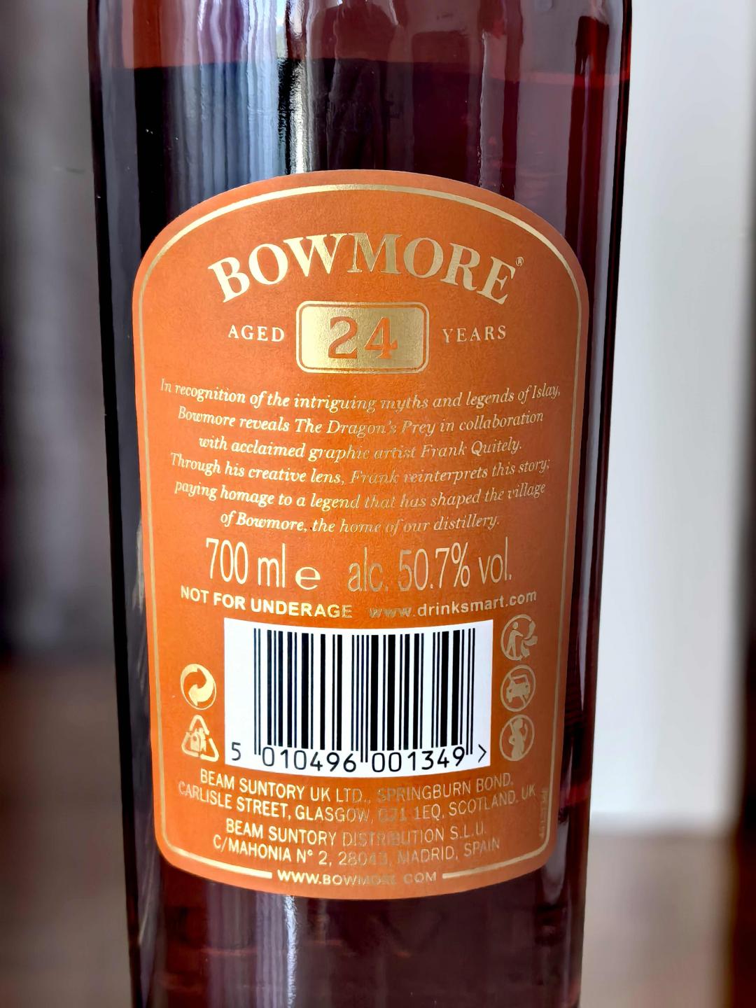 Bowmore 波摩 24年 The Dragon's Prey 到付