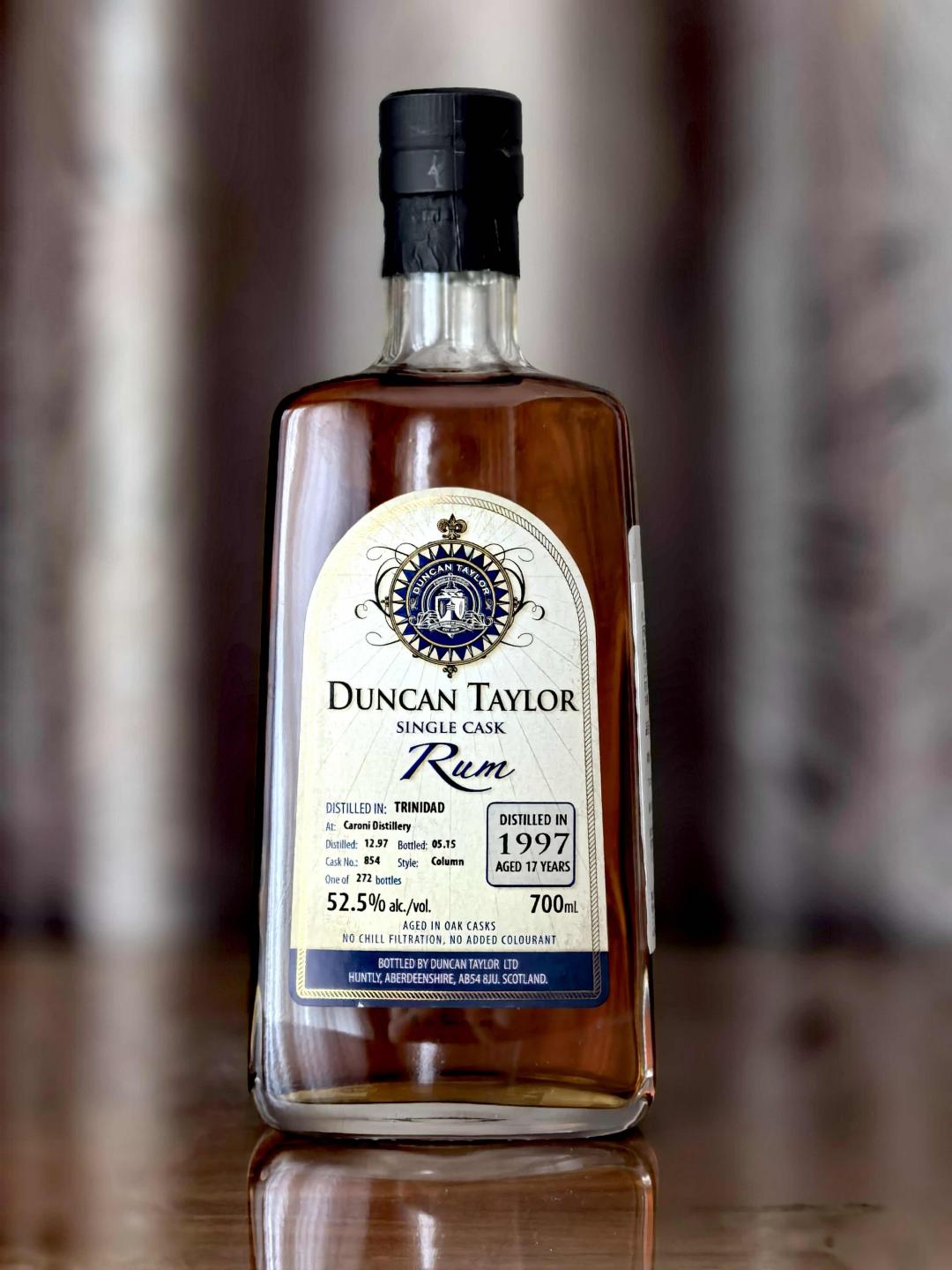 【消逝的酒厂】Caroni 17年1997-2015朗姆酒DT单桶桶强#854 到付