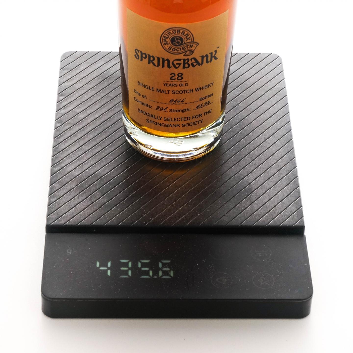 【中样】Springbank 云顶 28年 2021 云顶协会 200ml