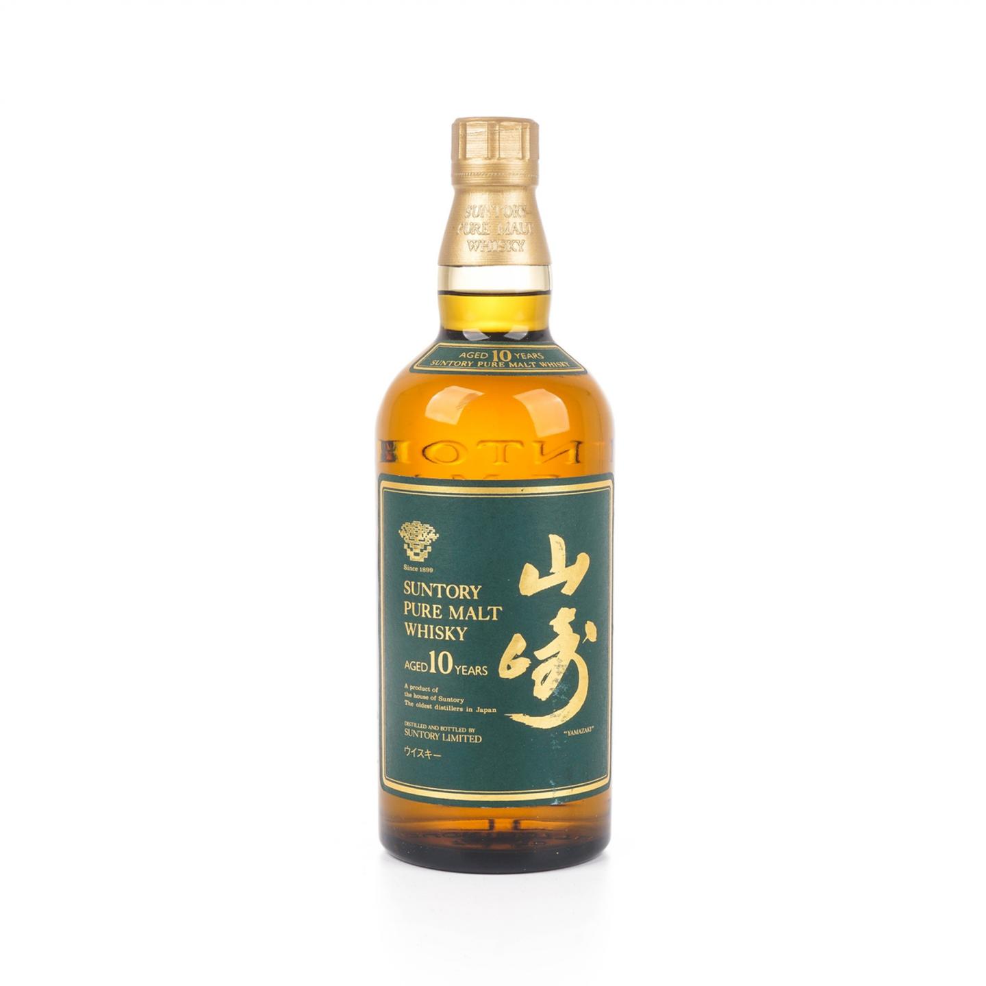 山崎 10年 金花标 Pure Malt 绿标 750ml