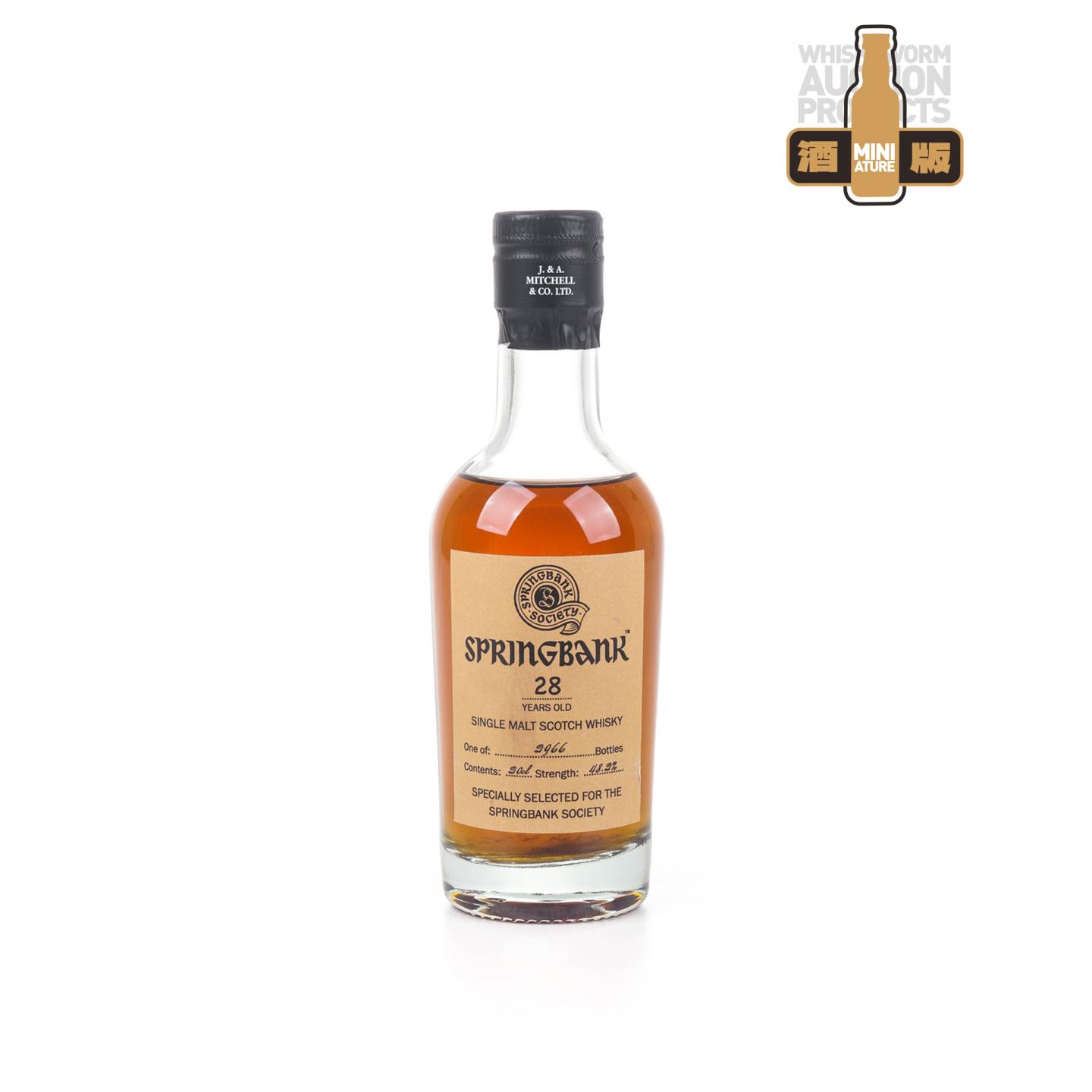 【中样】Springbank 云顶 28年 2021 云顶协会 200ml