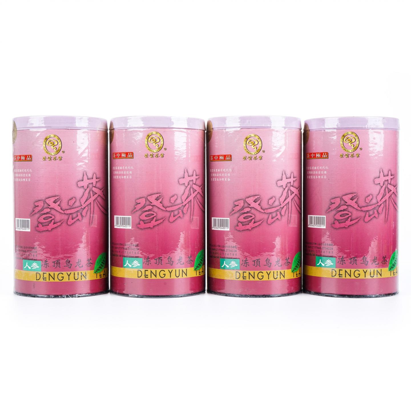 2002年 南投县华山茶厂 冻顶乌龙(红罐) 250g*4罐 干仓
