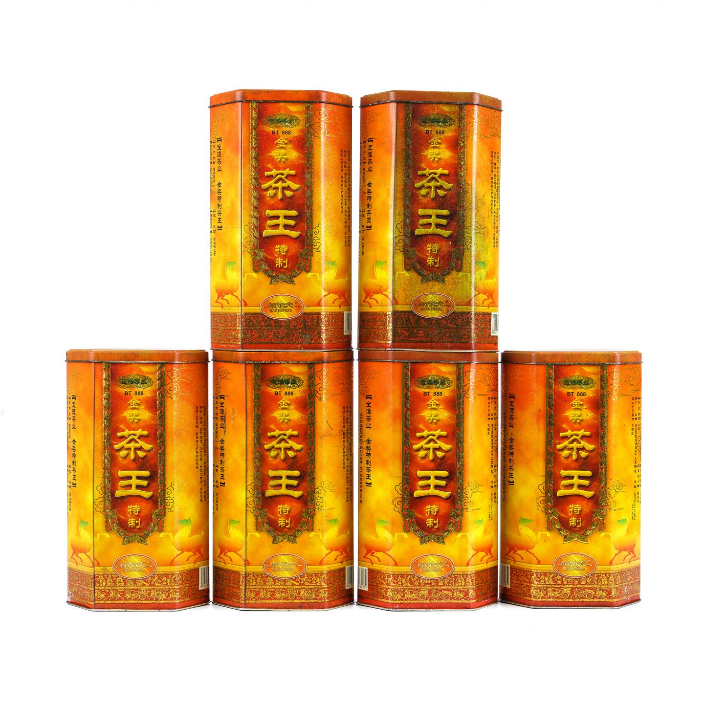 1997年 宝潭茶业 金奖茶王 福建安溪 6罐组*400g 干仓