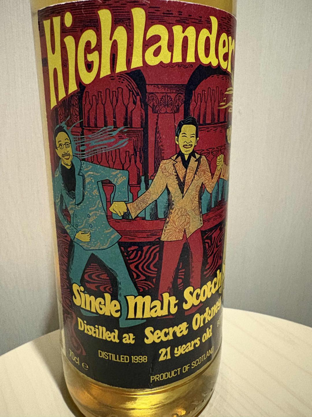 秘密奥克尼1998-2019 21年 三河*Highlander Inn 高原骑士21年