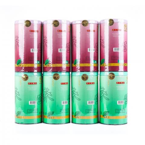 2002年 南投县华山茶厂 冻顶乌龙组合（红罐和绿罐） 8罐组*250g 干仓