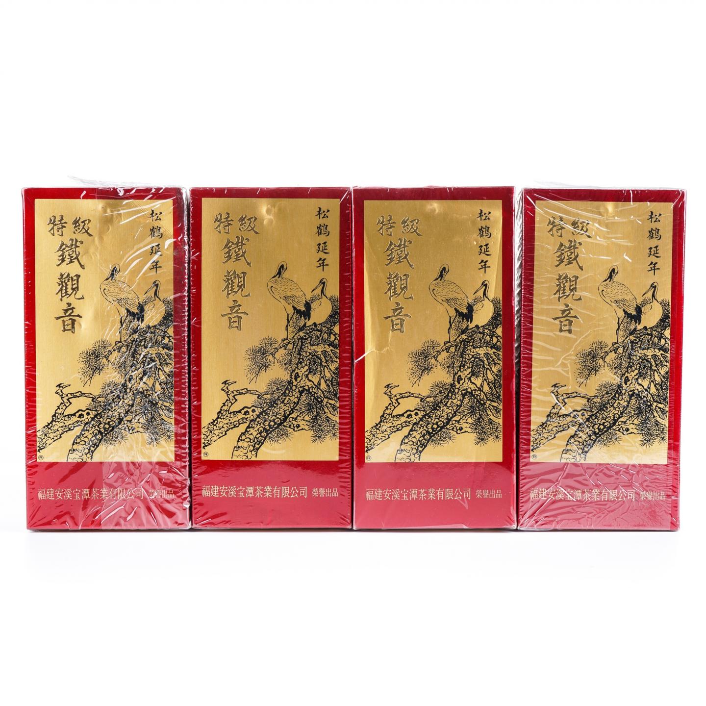 1996年 宝潭茶业 松鹤延年 铁观音 4盒组*400g 干仓