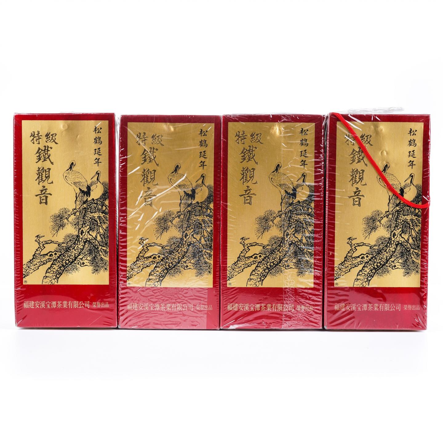 1996年 宝潭茶业 松鹤延年 铁观音 4盒组*400g 干仓