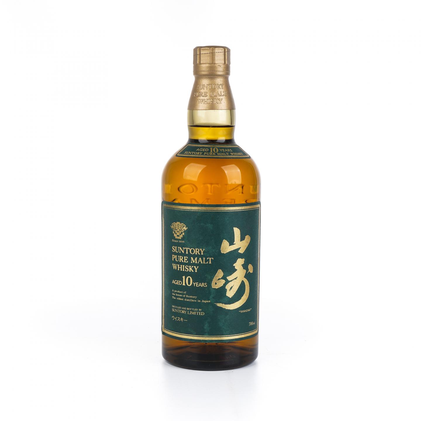 山崎 10年 金花标 Pure Malt 绿标