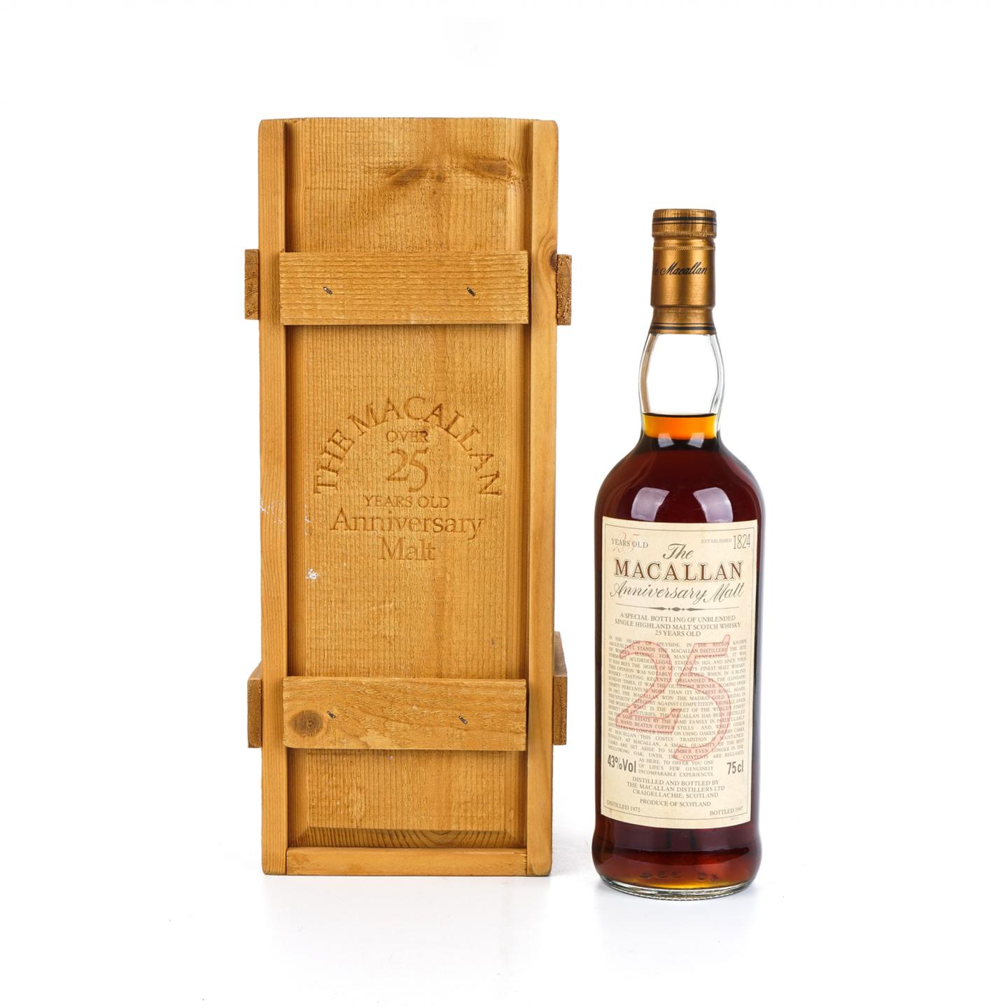 麦卡伦 25年 1972-1997 the Anniversary Malt系列 750ml