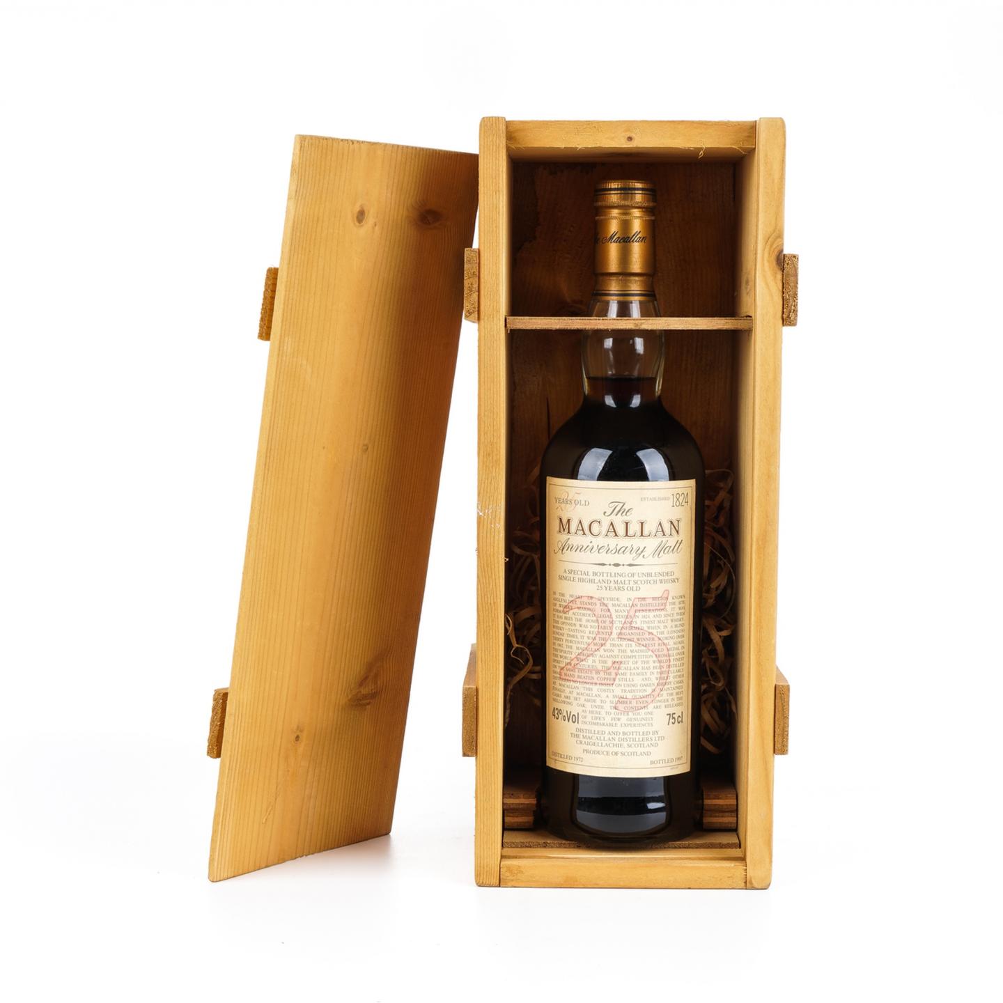 麦卡伦 25年 1972-1997 the Anniversary Malt系列 750ml