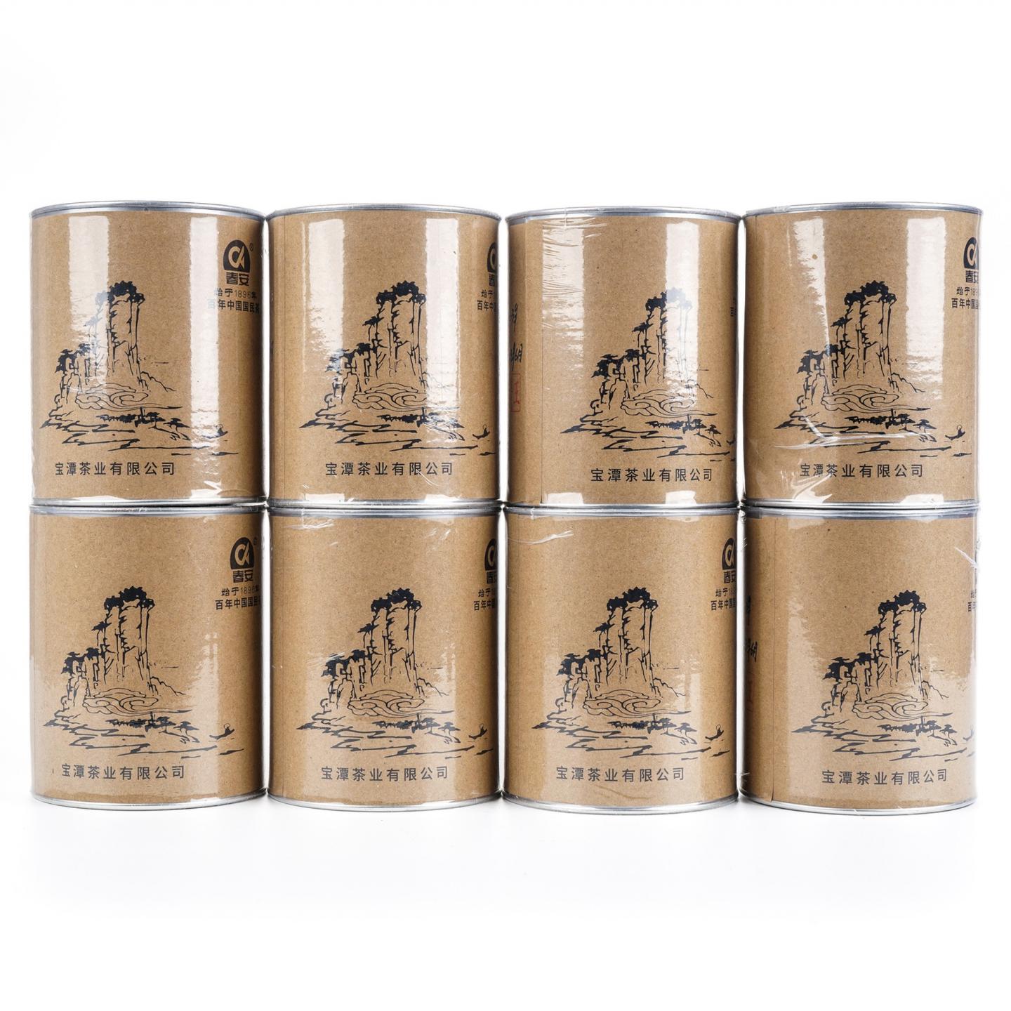 2003年原料 宝潭茶业 雪梨岩茶 8罐组*100g 干仓